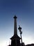 NelsonÂ´s Column National Monument in Trafalgar Square in London, United Kingdom