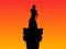 Nelson\'s Column at sunset