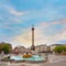 Nelson`s Column at Trafalgar Square in London, UK