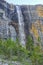 Nemesis Waterfall Sheer Rock Cliffs Kootenay National Park Canadian Rocky Mountains