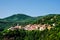 Nemi town among the mountains in the vicinity of Rome. Italy.