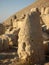 Nemrut Dag Milli Parki, Mount Nemrut with ancient statues heads of king anf Gods