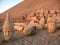 Nemrut Dag Milli Parki, Mount Nemrut with ancient statues heads of king anf Gods