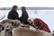 A Nenets reindeer herders winter day in the Yamal forest-tundra