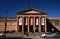 Neo-classical stone building of historic Art Gallery of New South Wales NSW with main entry on grand stairway in Sydney, Australia