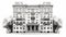 Neo-classical Symmetry: Hyper-detailed Pencil Drawing Of Restored Multi-storey Building