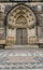 Neo-Gothic portal,Church Peter&Paul Prague