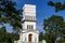 Neo-Gothic tower-like pavilion in Alexandrovsky park, Pushkin Tsarskoe Selo, Russia