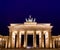 Neoclassical Brandenburg Gate Brandenburger Tor at night Pariser Platz Mitte Berlin Germany