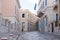 Neoclassical buildings at capital of Syros island, Hermoupolis, Cyclades, Greece