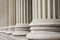 Neoclassical columns - business concept