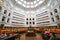 Neoclassical multistory La Trobe Reading Room with skylight doom inside heritage State Library Victoria, Melbourne, Australia