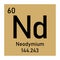 Neodymium chemical symbol