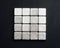 Neodymium magnets squares, black background