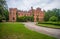 Neogothic residence castle in rzucewo, Poland.