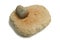 Neolithic hand mill for red ochre dust