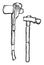 Neolithic Implements Stone and Horn Ax and Hammer, vintage illustration