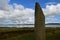 Neolithic Ring of Brodgar in the island of Mainland island, Orkney archipelago, Scotland