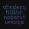 Neon alphabet Font