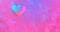 Neon background with glowing ultraviolet heart. For St. Valentines Day event. 3D rendering