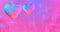 Neon background with glowing ultraviolet heart. For St. Valentines Day event. 3D rendering