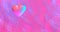 Neon background with glowing ultraviolet heart. For St. Valentines Day event. 3D rendering