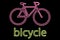 Neon Bicycle Symbol