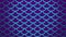 Neon blue fish scales bright violet cells pattern marine background 3D illustration