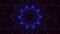 Neon blue light geometric dots