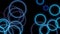Neon blue Luxury Bright Circles Motion Background Animation - background