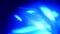 Neon blue ray bokeh. Optical Crystal Prism Flare Beams. Lights background or overlay. A magical background for Christmas