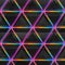 Neon bright triangle seamless pattern