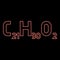 Neon chemical formula C21H30O2 Cannabidiol CBD Phytocannabinoid marijuana pot grass hemp cannabis molecule red color vector