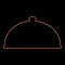 Neon cloche serving dish Restaurant cover dome plate covers to keep food warm Convex lid Exquisite presentation gourmet meal
