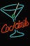 Neon cocktail sign