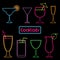 Neon cocktail signs