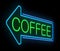 Neon coffee sign.