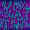 Neon colored drops on dark blue background, milticolor striped background,