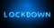 Neon Covid-19 Lockdown Sign Banner