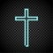 Neon cross, glowing cross, religion, Christianity, Jesus crosses