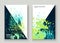 Neon cyan greenery explosion paint splatter artistic cover desig