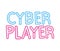 neon cyber player signboard