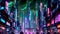 Neon Cyberpunk City Glow