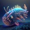 Neon Depths: An Illustration of Futuristic Marine Life