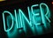 Neon diner sign