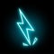 Neon electric ray symbol