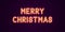 Neon festive inscription for Merry Christmas