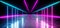 Neon Futursitic Background Sci Fi Purple Blue Glowing Fluorescent Luminous Asphalt Tiled Grunge Concrete Floor Virtual Reality