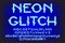 Neon glitch typeface