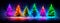 Neon Glow Christmas Trees: A Digital Wonderland